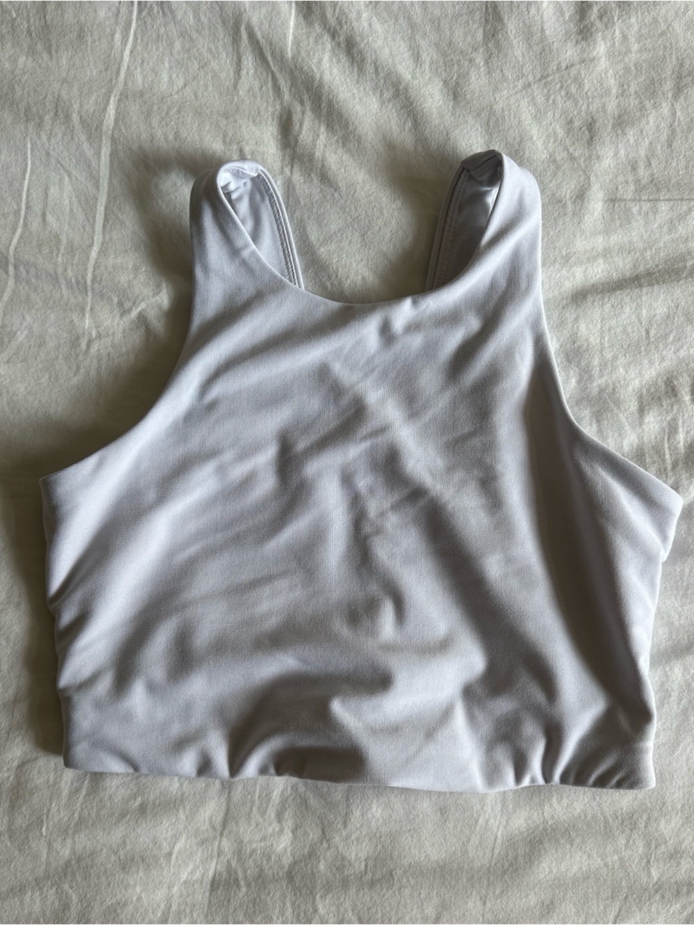 Outdoor Voices White Sporty Crop Tank